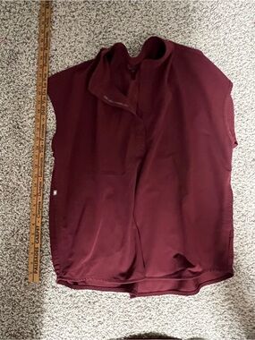 Figs Women's Burgundy Scrub Set Medical Top and Bottom